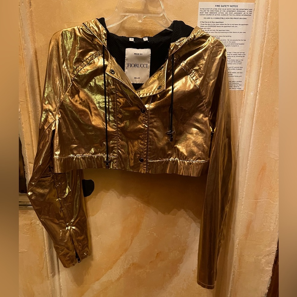 Fiorucci Women's Gold Jacket